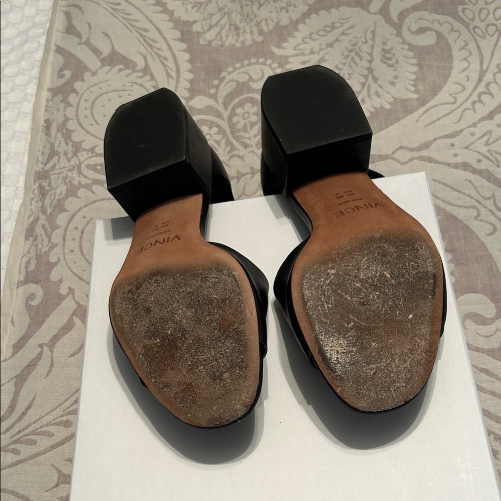 Vince Women's Black Ankle Strap Heels/Sandals - Picture 4 of 7